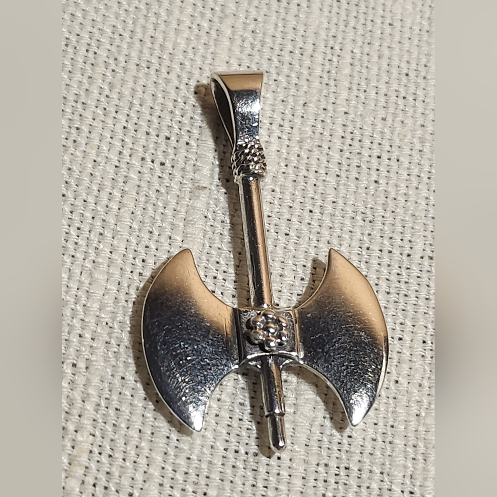 Peter Stone PCSL Sterling Silver Viking Axe Pendant